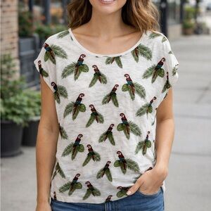 Parrot Print Simons Tee